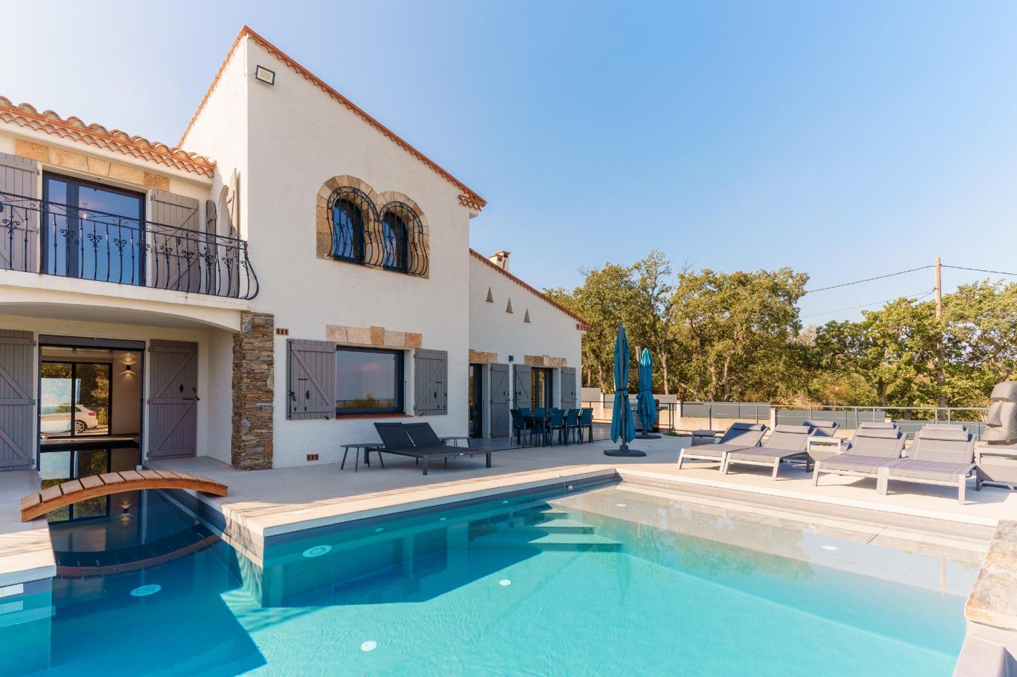 Mas Sureda - Evasion Luxueuse Avec Vue Panoramique Villa Argelès-sur-Mer Kültér fotó